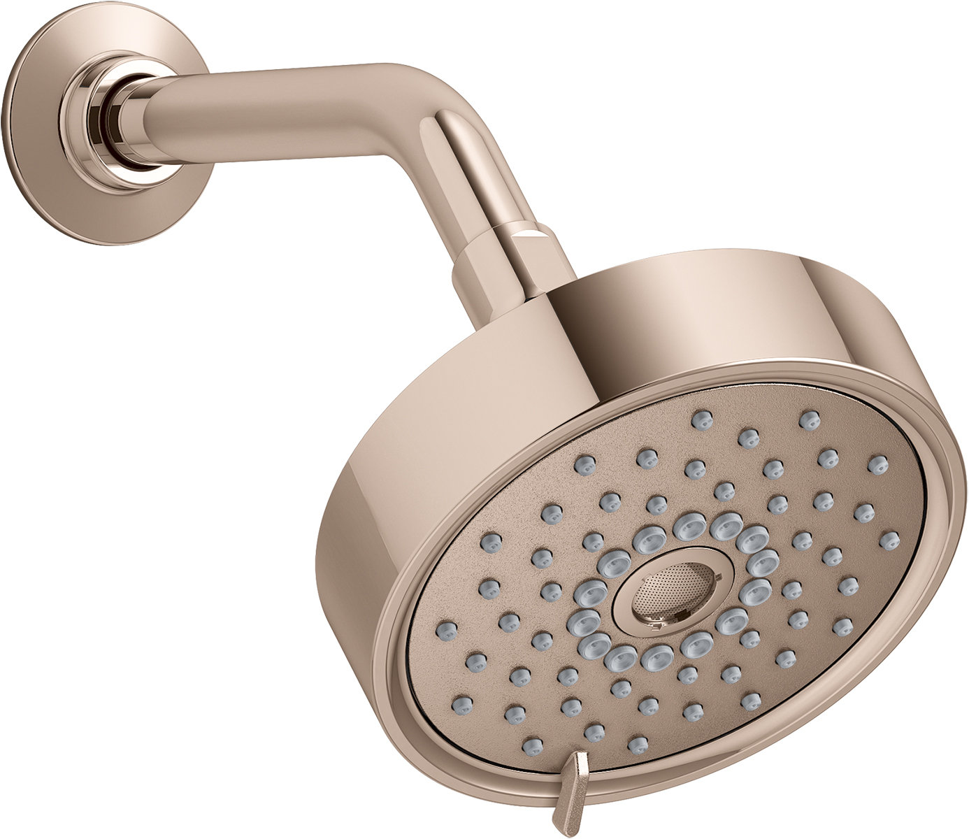 Purist 1.75 GPM 5.5" Wall Mount Showerhead, Vibrant Rose Gold