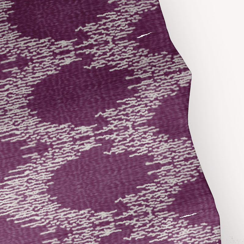 Rideau de douche simple à motif géométrique, Mauve