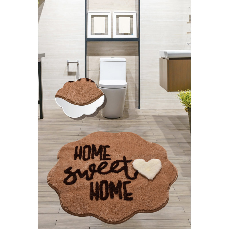 Tapis Abheek, Brun / vin / blanc