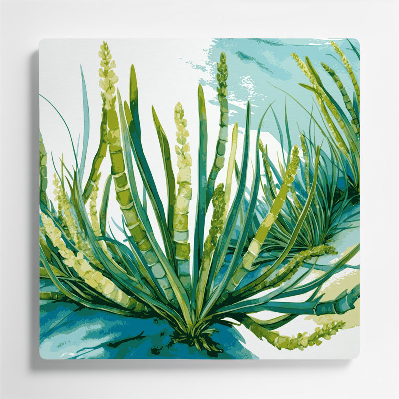 Vegetables Samphire Beige Metal Wall Art