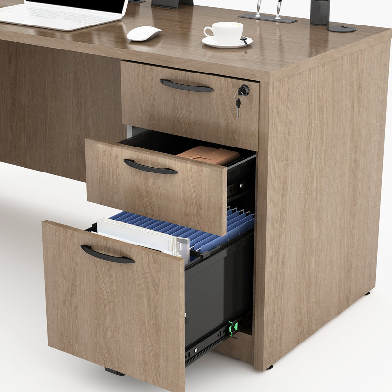 L-Shaped Executive Desk, Lime
