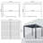 10'x 10' Patio Louvered Pergola Canopy