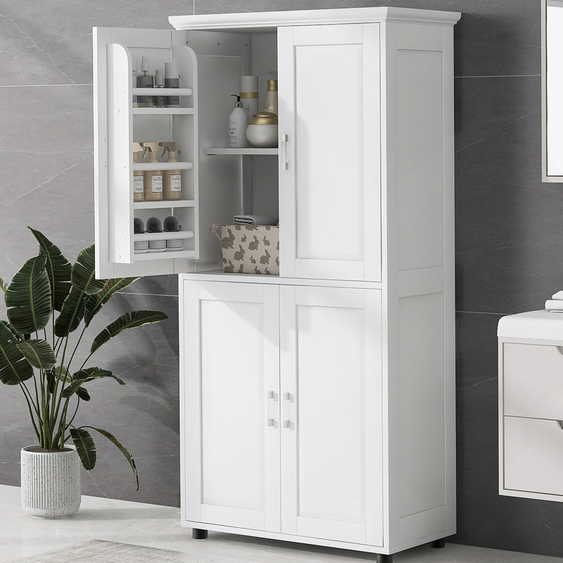Armoire de rangement haute avec portes