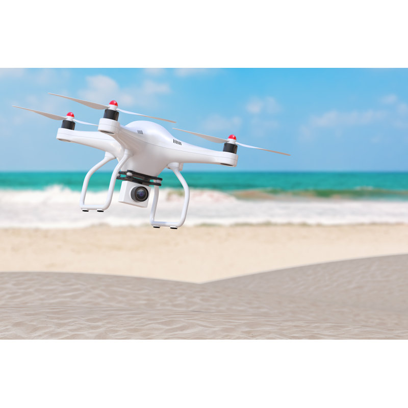 Air Drone With Camera by Doomu - Wrapped Canvas Print, 30cm H x 46cm W x 3.8cm D