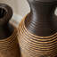 Vases de sol en rotin tissés à la main pour le salon (ensemble de 3)