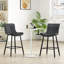 Tabouret de comptoir rembourré 27 po avec structure en métal -506050688