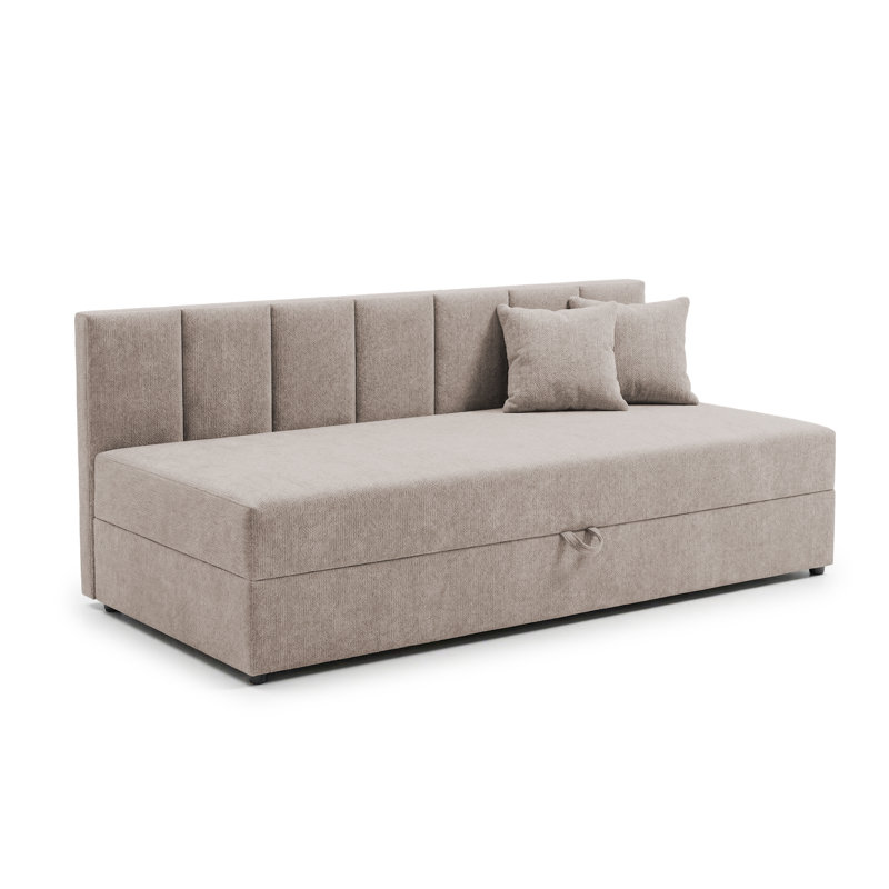 Lenny Upholstered Daybed, Taupe