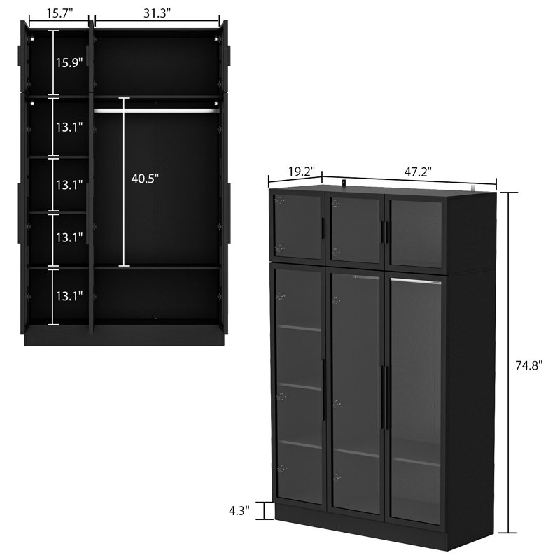19 X 19 X 40.5 Black Aluminum Pendant Lamp 19 X 19 X 40.5 Black Aluminum Pendant Lamp