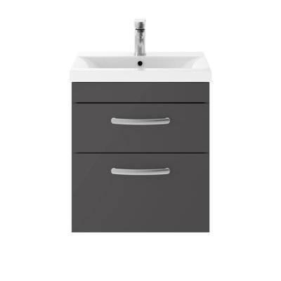 Athena 510mm Single Bathroom Vanity with Integrated Ceramic Basin
