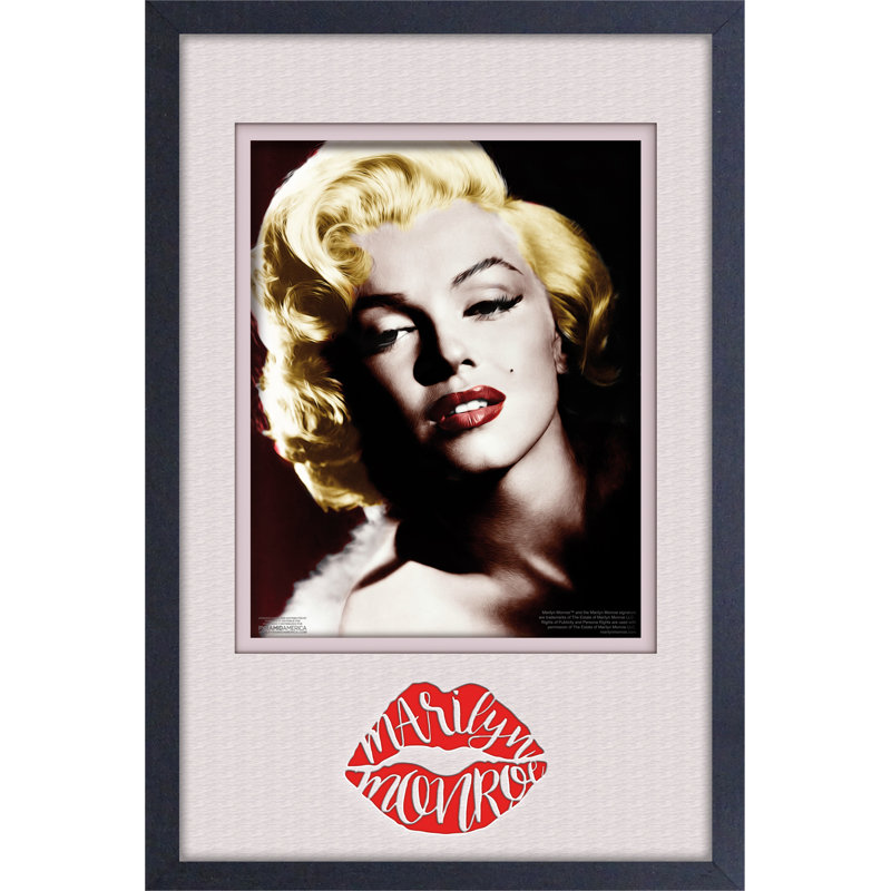 Marilyn Monroe-Lips 11x17 Under Plexi Framed Poster