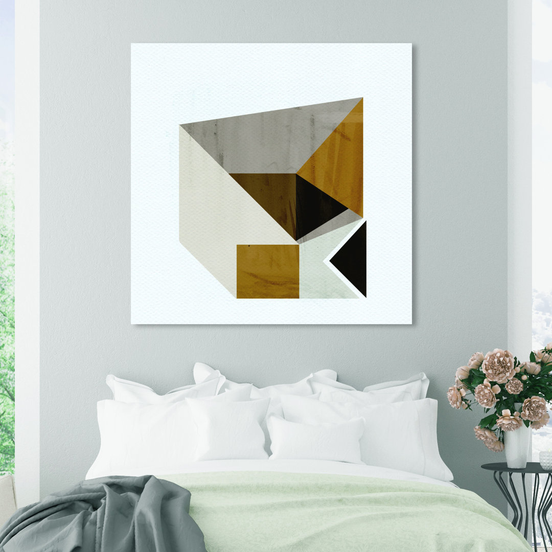 " Abstract Mustard Geo Shapes " George Oliver 