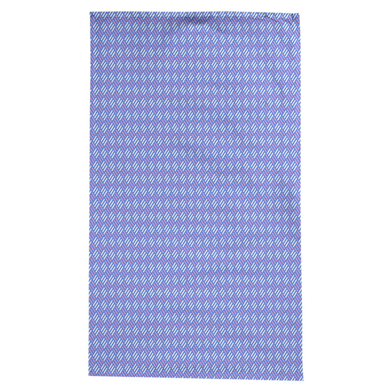 Nappe à carreaux à rayures Leffel, Bleu / mauve