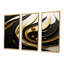 Gold Core Minimal Gold Streams - ensemble d'art mural paysage urbain-587405520-587405519