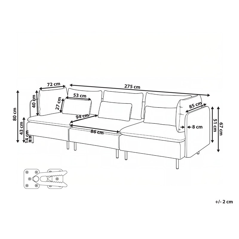 Catelynn Sofa, 3