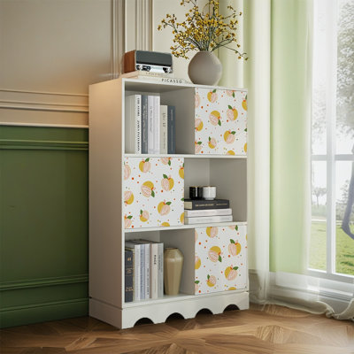 Bibliothèque de rangement décorative multifonctionnelle