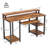 Modern Home Office Computer Writing Study Desk with Storage Shelves and Keyboard Tray-52401372