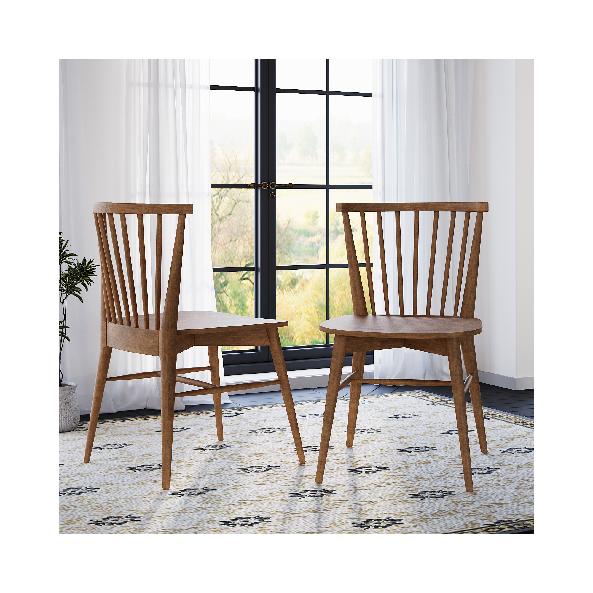 Arka Side Chair (Set Of 2), Brown