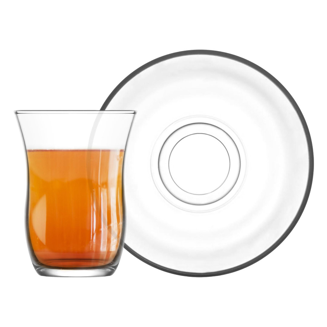 LAV - Harman Glass Tea Cup & Saucer - 95ml