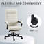Chaise de bureau haut dossier en lin-295238662