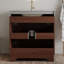Meuble-lavabo autoportant contemporain Elara 30 po en pierre frittée avec comptoir en pierre frittée, lavabo en céramique et rangement intégré-135784684