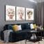 Marilyn Monroe, Audrey Hepburn et Brigitte Bardot, impression murale sur toile 3 panneaux