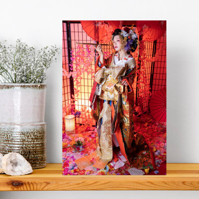Contemporary Art Traditional Portrait Wall Art - Wrapped Canvas Print