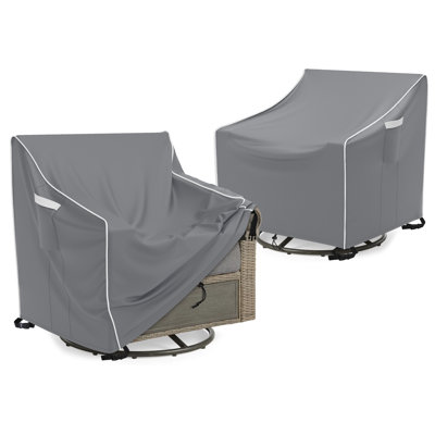 Outdoor Swivel Lounge Chair Cover 2 Pack Waterproof Outdoor Patio Chair Covers by Rebrilliant