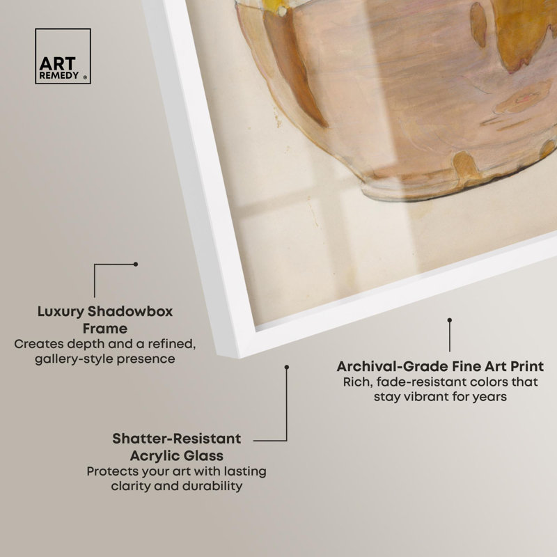 «Humble Vessel Shadowbox Print» par Art Remedy, H 46 po x l 37 po, Blanc