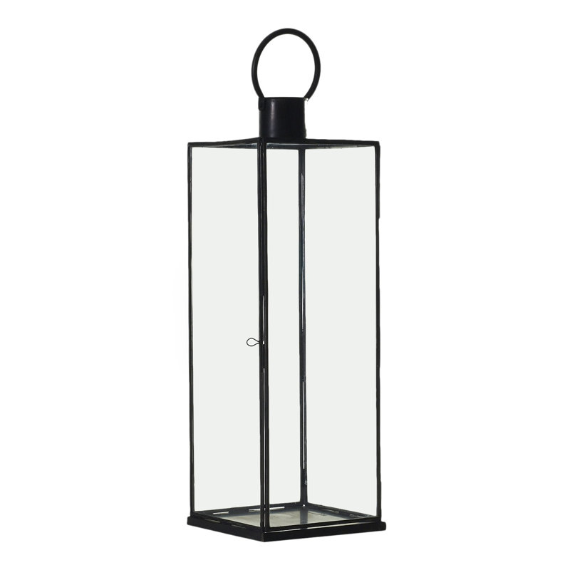 Modern Outdoor Lantern, 27.16" H x 16" W x 9" D