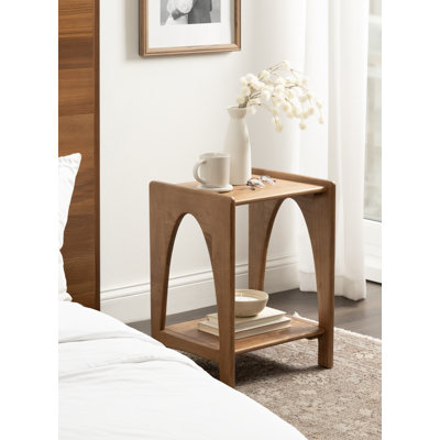 Aarstad Rectangular Mango Wood Side Table