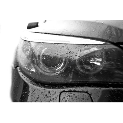 Car Headlight - Wrapped Canvas Print