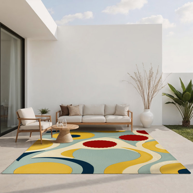 Peppy Shimmer Indoor And Outdoor Area Rug, Rectangle 1'6" x 2'6"