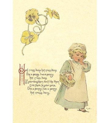 " Hot Cross Buns " by Maud Humphrey
