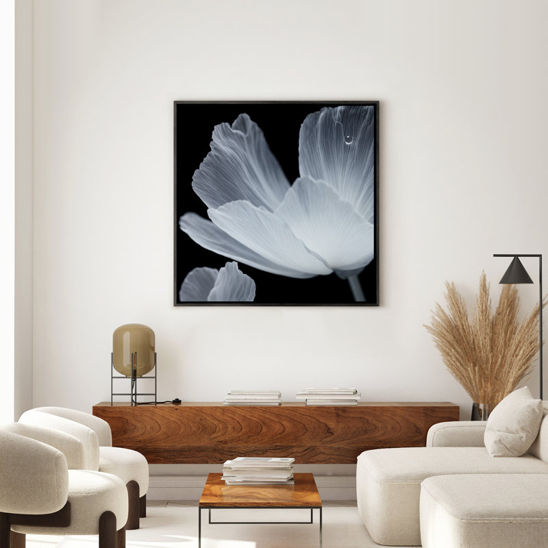 Art mural encadré abstrait rétro antique classique pour chambre à coucher, H 16 po x l 16 po, Noir