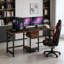 Bureau double, bureau d'ordinateur, bureau à deux places, table de jeu-16934156