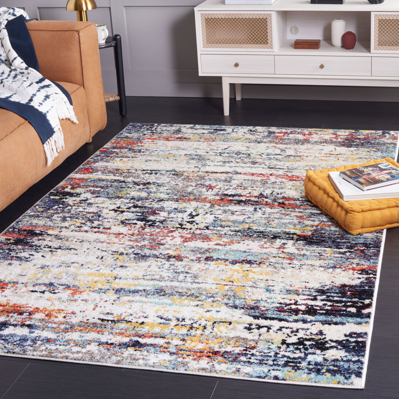 Doffin Performance Abstract Rug, Rectangle 5'1" x 7'6"