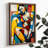 Stunning Decorative Framed MDF Painting, 13.8 x 18.5 x 0.8 inches | 100% MDF with 3 mm Thickness, Elegant Pine Wood Frame | UV Printed Artwork for Home Decor, Perfect for Living Room & Bedroom Accent