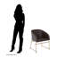 Huntleigh 46cm H Upholstered Parsons Chair in Brown