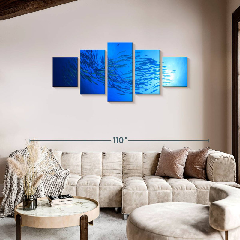 Sunrise Barracuda Fish, 36" H x 80" W