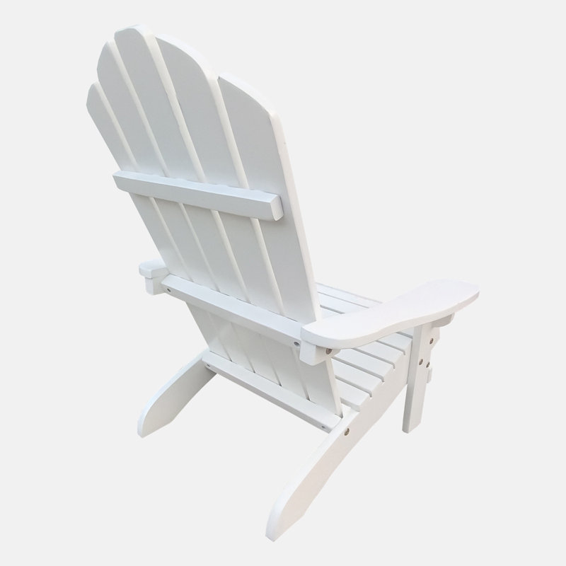 Crossan Solid Wood Children's Adirondack Chair, White