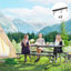 Ensemble de 2 bancs pliants de terrasse en plastique de 1,8 m (6 pi), bancs portatifs d'extérieur pour pique-nique et camping, noir-273880502