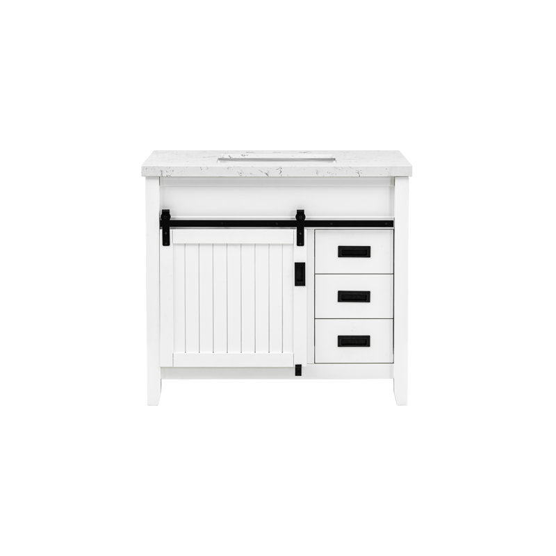Hanford 37'' Stone Top Bathroom Vanity