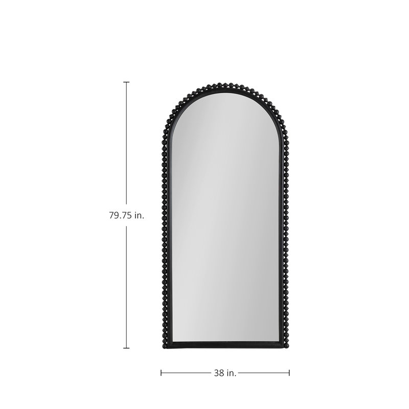 Belle Mirror - Small, Black, 79.75" x 39.75"