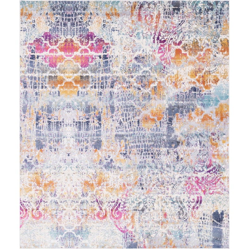 Abstract Indoor Rug, Rectangle 8' x 9'10"