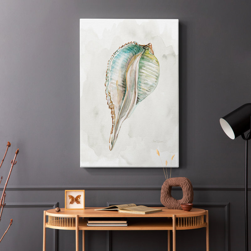 Pastel Shell I -Galerie enveloppée Cavas, H 48 po x l 32 po