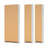 Darwen 3-Piece 80"H 5-Shelf Bookcase Set - Wide Bookcase and Narrow Bookcases Set of 2