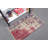 Traditional Turkish Door Mat in Rich Red and Cream Tones Featuring Ornate Floral Patterns Ideal for Home Decor