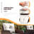 5 Pieces Outdoor Patio Chairs Set,PE Wicker Conversation Furniture with Cushions,Coffee Table,White-802887677