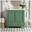 Meuble-lavabo vert 30 po avec lavabo simple
