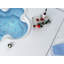 Carreau de mosaïque en porcelaine nid d'abeille blanc mat 1 po x 1 po Licata